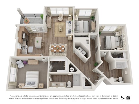 a floor plan of the villas at houston levee west apartments in cordova,